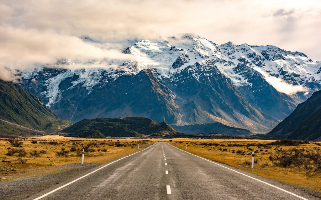 new zealand snow hill mountain